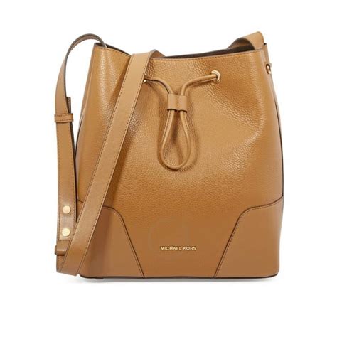 michael kors cary medium bucket bag|Michael Kors Cary Medium Suede and Leather Bucket Bag .